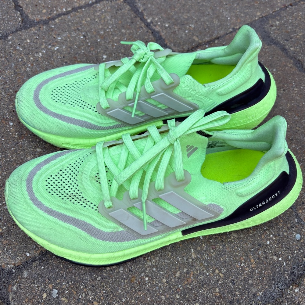 Adidas Men’s Ultraboost Neon Green running workout gym Shoes